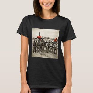 Camiseta Aviadores negros retrô história negra segunda guer