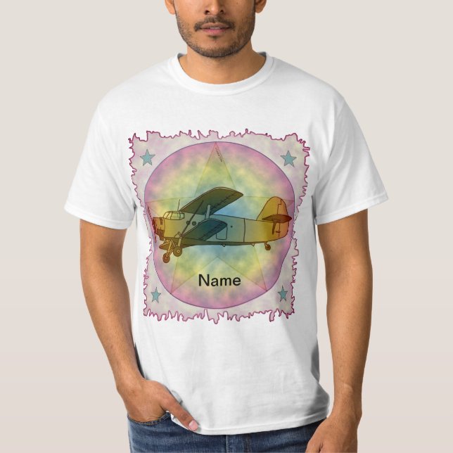 Camiseta Avião Antiga Beleza (Frente)