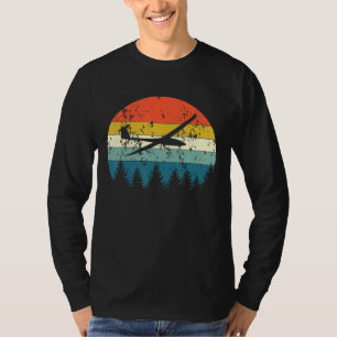 Camiseta Avião Avião Planador Planador Piloto Vintage Retro