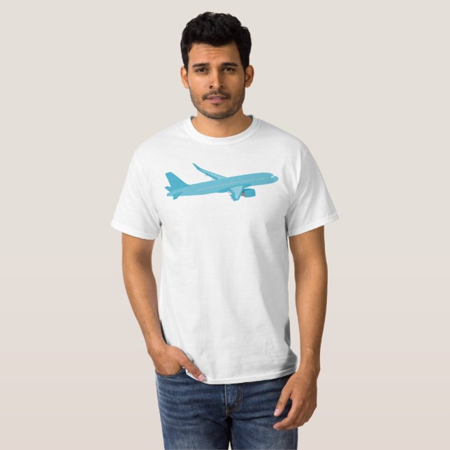 Camiseta Avião, avião, plano, a320, Airbus (Frente Completa)