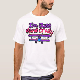 Camiseta Avião Biplano Engraçado