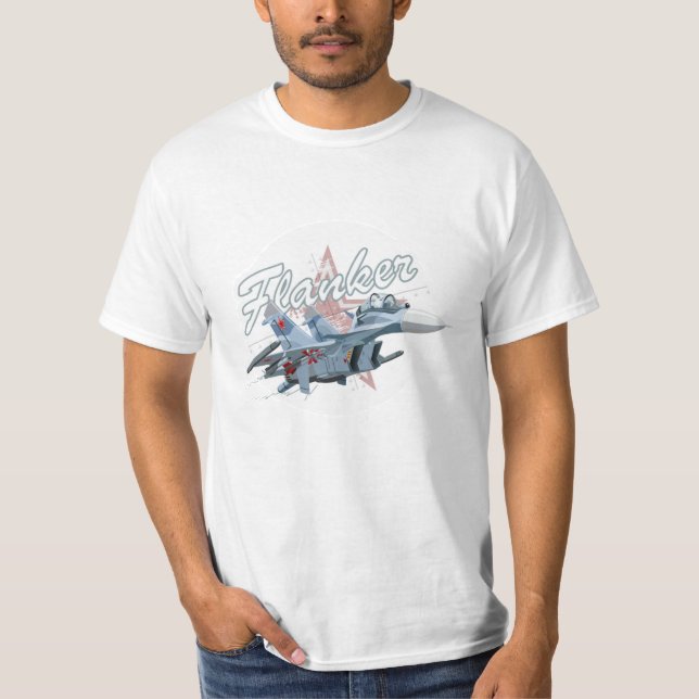 Camiseta Avião-caça-caricatura (Frente)