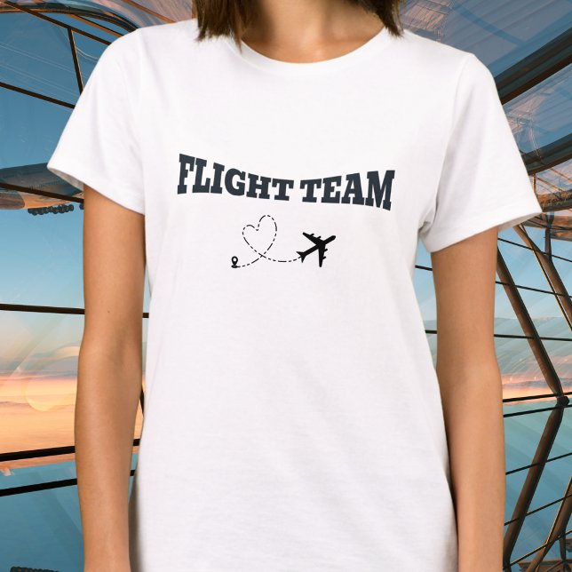 Camiseta Avião da Equipe de Voo Negro de Férias viagem (Criador carregado)
