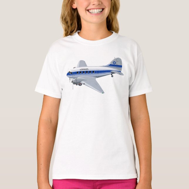 Camiseta Avião de animação (Frente)