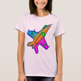 Camiseta Avião de Caça a Jato Retro Corey Tiger 80s