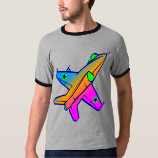 Camiseta Avião de Caça a Jato Retro Corey Tiger 80s