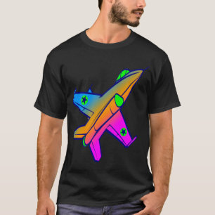 Camiseta Avião de Caça a Jato Retro Corey Tiger 80s