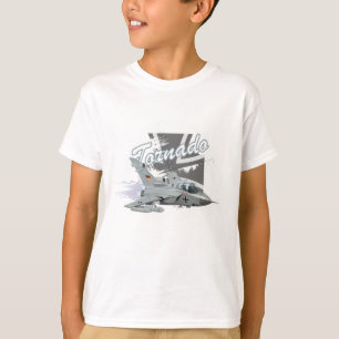 Camiseta Avião de caça militar de cartum
