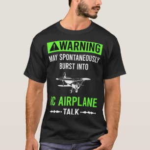 Camiseta Avião de Controle Remoto Aviões Aeronaves