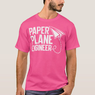 Camiseta Avião de Engenheiro de Papel Avião Origami Plano d