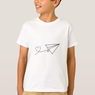 Camiseta Avião de Papel com T-Shirt