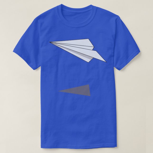 Camiseta avião de papel origami (Frente do Design)