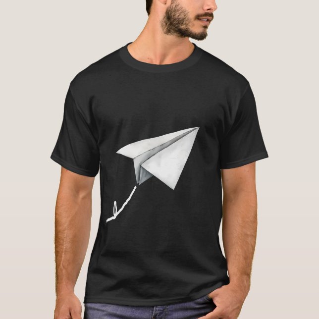 Camiseta Avião de Papel Voa Super Longe (Frente)