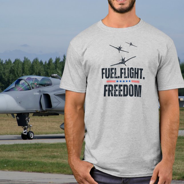 Camiseta Avião Fuelóleo Voo Liberdade Diversão Aviação Simp (Criador carregado)