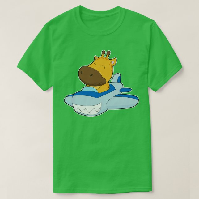 Camiseta Avião Giraffe (Frente do Design)