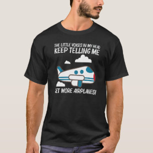 Camiseta Avião legal para homens, aviões de aviação feminin
