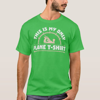 Camiseta avião liso engraçado Presente para carpintaria de