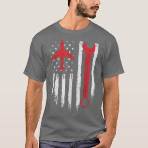 Camiseta Avião - Mecânico - Avião - Avião Técnico da Aviaçã