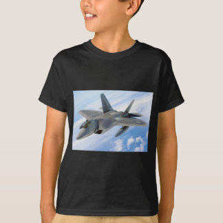 Camiseta avião militar de raptor