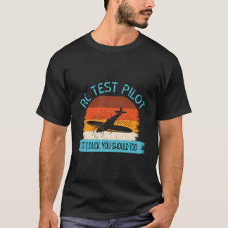 Camiseta Avião Modelo Controlado por Rádio Piloto de Teste