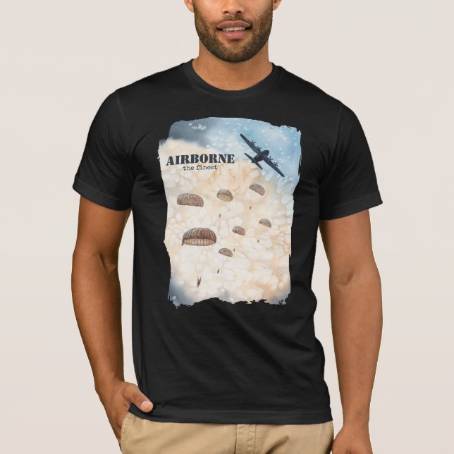 Camiseta Avião Os Paraquedistas Mais Finos Saltam Personali (Frente)