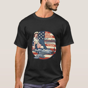 Camiseta Avião P51 Mustang Para Wwii Up