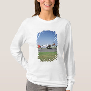 Camiseta avião P-51 C Tuskegee Red Tail no CAF Air