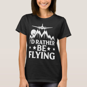 Camiseta Avião-piloto Avião Avião Avião Eu Preferencialment