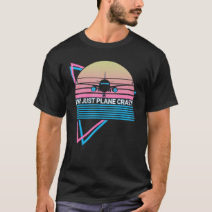 Camiseta Avião Piloto avião Avião Retro, sou apenas avião