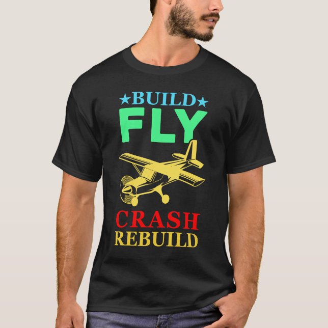 Camiseta Avião Piloto de Hobby Funny, avião RC (Frente)