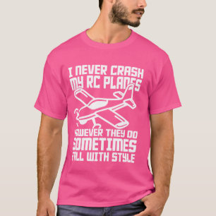 Camiseta Avião Piloto de Voo da RC — Modelo de Controle Rem
