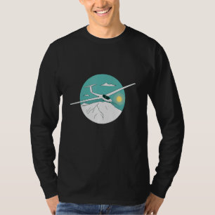 Camiseta Avião-piloto de voo para planadores de embarcações