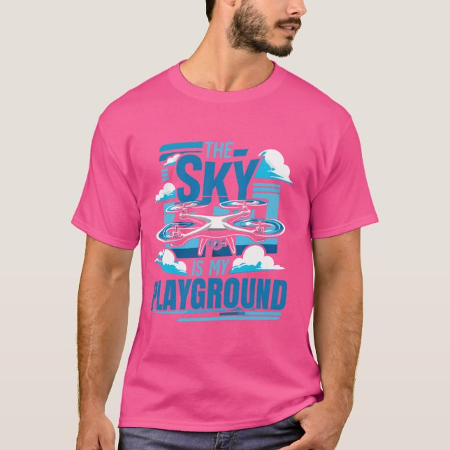 Camiseta Avião Piloto Drone de Voo (Frente)