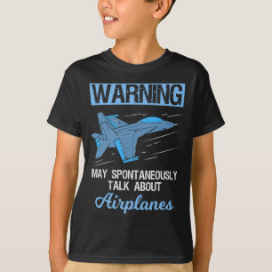Camiseta Avião Piloto Funny Avie Avião-Combatente
