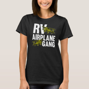 Camiseta Avião Piloto Gang Avião Voador Avião Avião Avião A