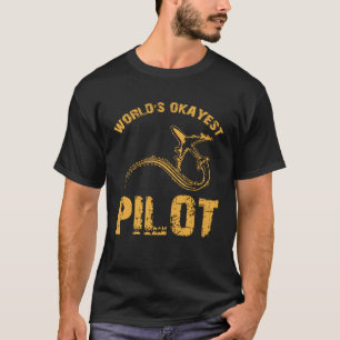 Camiseta Avião piloto Okayest do mundo