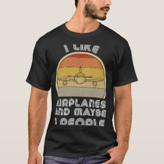 Camiseta Avião - Plano Retroativo Para Ventiladores De Avia