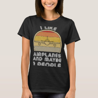 Camiseta Avião - Plano Retroativo Para Ventiladores De Avia