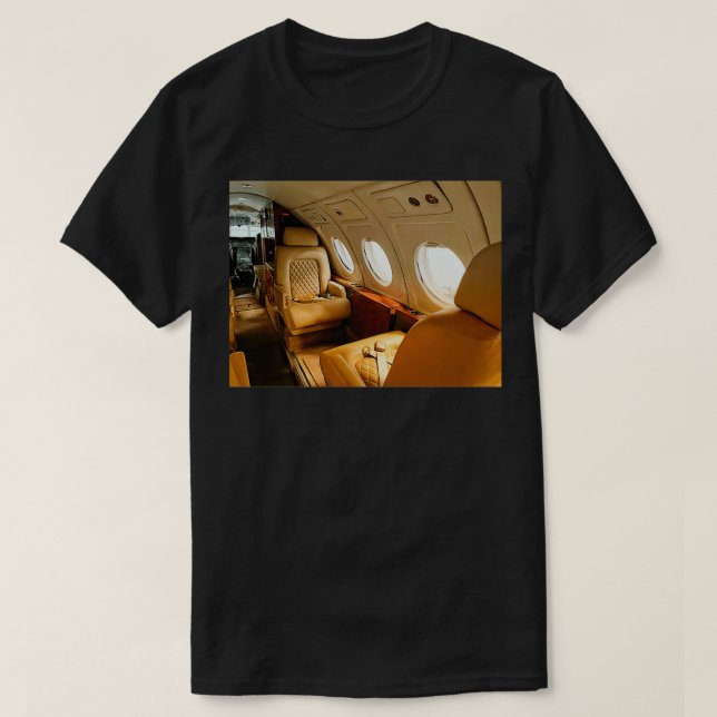 Camiseta Avião Privado de Luxo (Frente do Design)