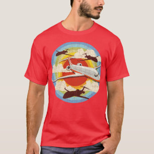 Camiseta Avião Retro Piloto Voando Vintage Aviação