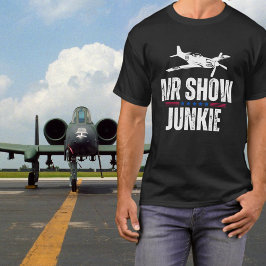 Camiseta Avião Vintage Militar, WWII Air Show, Junkie