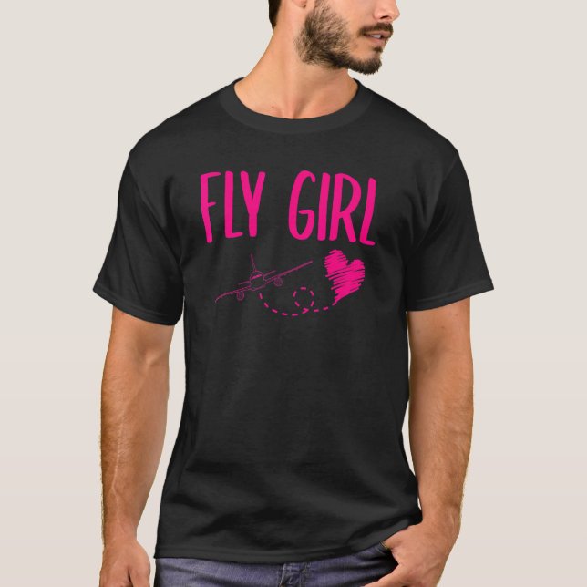 Camiseta Avião Voador Avião Voador Avião Piloto Avião Simpl (Frente)