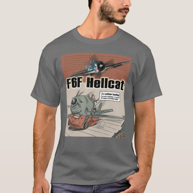 Camiseta Aviation Art T-shirt “F6F Hellcat" (Frente)