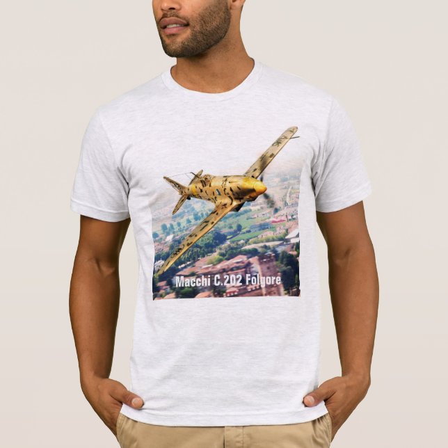 Camiseta Aviation Art T-shirt “Macchi C.202 Folgore" (Frente)