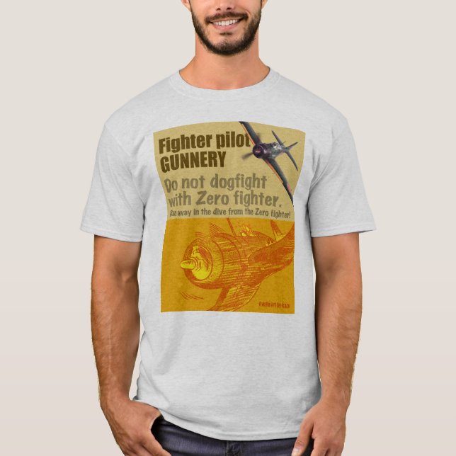 Camiseta Aviation Art T-shirt “ZERO" (Frente)