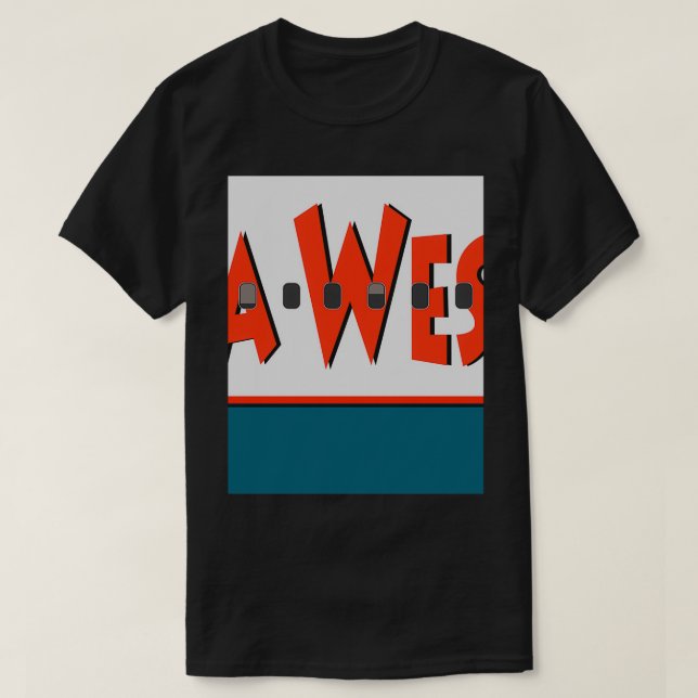 Camiseta Avie s America West Airlines (Frente do Design)