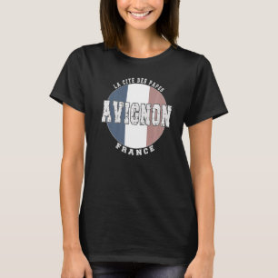Camiseta Avignon France, Vintage, bandeira francesa Premium