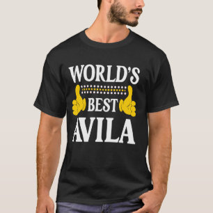Camiseta Avila Surname Funny Team Family Sobrenome World's