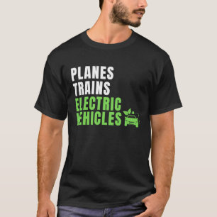 Camiseta Aviões Comboios e Automóveis EV Proprietário da Un