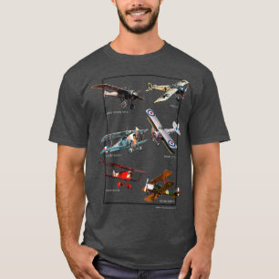 Camiseta Aviões de combate WWI